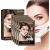 Utapossin 5 Pezzi Doppio Mento Riduttore, Maschera Viso Lifting V Line, Faccia V-line Chin Up - Solleva, Stringe la Mascella e il Mento, Maschera Viso per un Contorno Viso Scolpito e Tonico