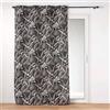 Douceur d'Intérieur Cabana Tenda con Occhielli, 140 x 260 cm, Nero, Poliestere Stampato