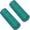 cyclingcolors 2x Manopole Manubrio Maniglia Manico Carriola Carrello Carretto da Trasporto Plastica 32mm x 105mm, Verde
