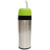 Mate Green Yerbomos 2.0 Green 350 ML for Yerba Mate Tee 350 ML ● un accessorio portatile per Yerba Mate ● funziona come un thermos con una bottiglia d'acqua e mantiene l'acqua ● Verde argento