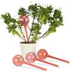 Relaxdays Set 4 Sfere per Irrigazione, Dosatori d'Acqua per Piante da Vaso, Durata 2 Settimane, in Plastica, rosso