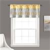 Lush Decor Tenda per finestra con paillettes, 45,7 x 132,1 cm (L x l), colore: giallo e grigio