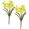 Flair Flower Narcisi artificiali, fiori artificiali, fiori artificiali, composizioni floreali, decorazione primaverile, narciso, decorazione pasquale, campanella pasquale, decorazione da tavolo, set