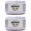 Bernat Blanket Ombre Cool Purple Ombre - 2 confezioni da 300 g/10,5 oz - poliestere - 6 super voluminosi - 200 metri - per lavoro a maglia, uncinetto e artigianato, filato di ciniglia grosso
