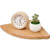 TREOAKWIS Mensola Angolare in Legno Massello, Quercia Angolare a Parete per Bagno, Cucina, Camera da Letto, Angolare in Legno da Appendere (25cm)