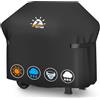Zettum Copertura Barbecue da 152 cm, 7107 Copri in PU per BBQ Weber Genesis serie 300, Oxford 600D Impermeabile Telo Esterno per Weber, Dyna-glo, Nexgrill (147 x 63 x 113 cm)