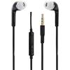PH26 Auricolari neri di alta qualità audio in-ear in silicone ultra comfort, isolante, con controllo del volume e microfono per Xiaomi Redmi 9 Power.