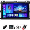 BOJONTN 9 Pollici Android 12 Auto Stereo Radio 2 Din per Toyota Land Cruiser Prado 2004 - 2009 con Telecamera Posteriore Comandi al volante Bluetooth GPS Car Play senza fili FM Radio ( Size : S100 1+32G )