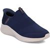 Skechers Ultra Flex 3.0 Smooth Step - Mocassini da Uomo Senza Lacci, Nero, 11 Wide