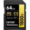 LEXAR 64GB Lexar Professional 1800x SDX UHS-II