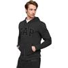 GAP Logo Hoodie Hooded Full Zip Sweatshirt Maglia di Tuta, Tapestry Navy, Small Uomo