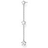 Thomas Sabo Orecchini da Donna con Pietre Bianche, lunghi in Argento Sterling 925 e Argento, Argento, H2150-051-14