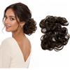 CAISHA XXL Posticcio Capelli Elastici Acconciature Da Sposa Voluminoso Riccio Chignon Marrone HW9