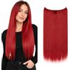 CAISHA 50cm 1 Trama Extension Con Elastico Extension Per Capelli Parrucchino Liscio Resistente Al Calore Rosso E118