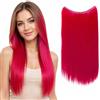 CAISHA 50cm 1 Trama Extension Con Elastico Extension Per Capelli Parrucchino Liscio Resistente Al Calore Rosso E109