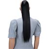 CAISHA 60cm Posticcio Per Capelli Hailey Con 2 Nastri Coda Di Cavallo Voluminoso Capelli Finti Liscio Nero-Marrone HC13