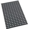 WENKO Tappeto vasca Arinos grigio 63 x 40 cm - Tappetino vasca da bagno con ventose antiscivolo, Plastica, 40 x 63 cm, Grigio
