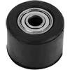 VOBOR Rullo Catena, Guida della Puleggia Tenditore a Rullo Catena in Gomma da 8MM per Moto Dirt Bike Enduro, Nero