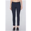 Tezenis Pantaloni Capri In Viscosa Con Spacchetti Donna Blu