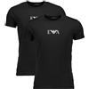 Emporio Armani T-shirt Uomo Maniche Corte Nero Bi-Pack