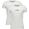 Emporio Armani T-shirt Uomo Maniche Corte Bianco Bi-Pack