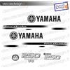 - Senza marca/Generico - Adesivi motore marino fuoribordo Yamaha 250 cv 2018 white 2 barca stickers