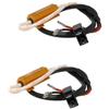 A2ZWORLD 2pcs Filtro Portalampada con Resistenza 50W 5 Ohm Per Lampada Led H7, Canbus No Errore Warning Canceller