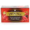 Twinings, Tè Nero ai Quattro Frutti Rossi, Aromatizzato alla Ciliegia, Ribes Rosso, Lampone e Fragola, Infusi e Tisane, Confezione da 25 Filtri