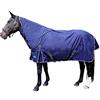 HKM 10392 - Coperta per esterni, collo rimovibile, imbottitura 300 g, coperta per cavalli, colore blu, 155