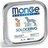 Monge Monoprotein Patè Solo Con Cervo Vaschette Da 150g Cani Adulti