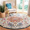 Safavieh Tappeto moderno chic per soggiorno, sala da pranzo, camera da letto - Madison Collection, pelo corto, avorio e arancione, 122 x 122 cm
