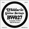 D'Addario Corda singola D'Addario BW027 per chitarra acustica, Bronze Wound, 027