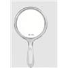 Stianiiie Specchio a mano per il trucco Stianiiie, specchio portatile bifacciale Specchio ingranditore 1X / 3X con maniglia, specchio a parete, (cristallino) 5,7 X 10,6