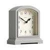 Jones Clocks® Tavern Orologio a camino | Design moderno della sommità ad arco | Grigio pallido | Stile classico contemporaneo per scrivania, tavolo, mensola o comodino