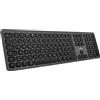 Bluestork - Tastiera per Mac - Tastiera Bluetooth ricaricabile senza fili - Design ultra sottile in alluminio - Tasti silenziosi - 90 ore di autonomia - Layout QWERTZ (nero)