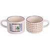 Villa d'Este Home Tivoli Set 2 Tazzina caffè natalizia 90 ml, in new bone China, Chalet