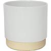 Ivyline Vaso per Piante, Ceramica, Bianco, 10.5 cm