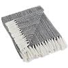DII Striped Collection Coperta, Black, Herringbone Stripe