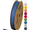 Halbach Seidenbänder Nastro di cotone, 20 mm x 20 m, 100% cotone, per fai da te, al metro, per decorazioni, fai da te, per lavori di cucito, colore: blu jeans