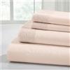 Modern Threads Includes Flat, Fitted Sheet with Deep Pockets, & Pillowcases Set di 3 Lenzuola in Microfibra con Pizzo all'Uncinetto, Colore Rosa, Blush, Una Piazza, Coppia, 3 unità