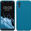 kwmobile Custodia Compatibile con Huawei P20 Cover - Back Case per Smartphone in Silicone TPU - Protezione Gommata - blu indaco