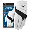 Callaway Golf Fusion Spann - Guanto da golf (indossato sulla mano sinistra, standard, M/L, bianco/antracite)