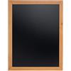 SECURIT - Lavagna da Parete Universal - Per Pennarelli a Gesso Liquido - Per Bar, Ristoranti, Pub, Negozi - Cornice in Legno Duro - 70x90cm - Colore Teak