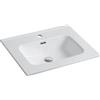 Parama Lavabo da incasso 60 cm in ceramica bianca | Civit