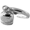 Cavaliere Gioielli Anello con Campanella Capri Argento 925 Pendente Regolabile Donna Ragazza