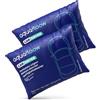 Aquafloow 2x Deumidificatore per Auto 200g, Riutilizzabile Deumidificatore Granulato | Assorbe l'umidità su Parabrezza e Interni | Cuscino Deumidificatore per Guardaroba, Auto, Camera da Letto