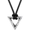 FaithHeart Cerchio Collana Vichinga Anello di Mobius Ciondolo Rune Vichinghe Amuleto del Mito Nordico Collanina Pelle Intrecciata Nodo Celtico Regalo Compleanno per Lui Coppie