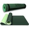 IBK FITNESS - Tappetino da Yoga, Tappetino da Yoga Imbottito e Antiscivolo Fitness Pilates e Ginnastica con Cinturino di TPE,180 x 60 cm (Viola)