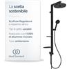 Ideal Standard Ceratwist Alu+ Colonna doccia, Realizzata con l'100% di alluminio riciclato, doccia a risparmio idrico con tipi di getto variabili - Nero Opaco (338x501x1104 mm)