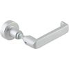 Dorma Glas Maniglia per porte in vetro, maniglia piatta, con perno intercambiabile, in alluminio anodizzato, colore argento